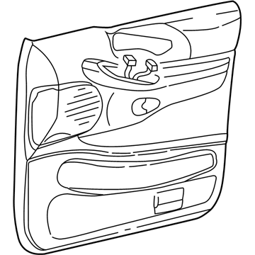 Ford YL1Z7823942AAA Door Trim Panel