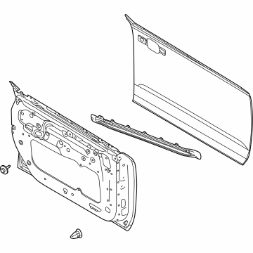 Ford M2DZ-9820124-A Door Shell