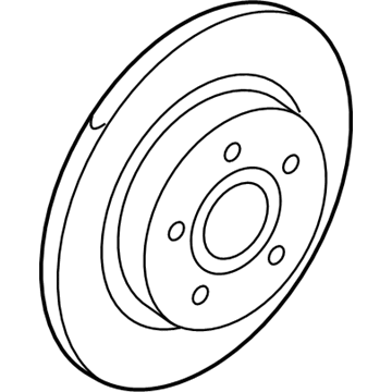 Ford BV6Z-2C026-C Brake Rotor, Rear