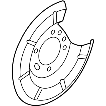 Ford AV6Z-2C028-A Backing Plate, Rear