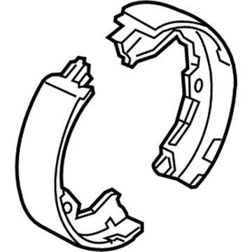 Ford BC3Z-2648-A Parking Brake Shoes, Rear