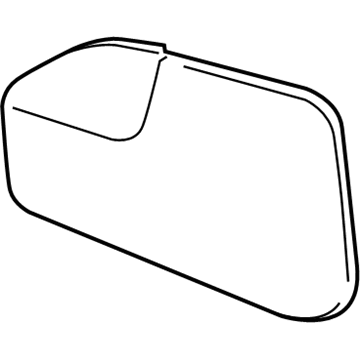 Ford FP5Z-17K707-E Mirror Glass, Rear Passenger Side