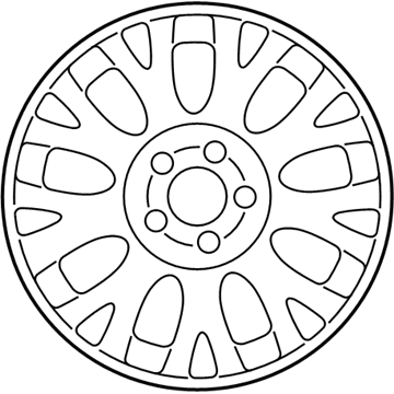 2003 Ford Crown Victoria Spare Wheel - 3W7Z-1007-AA