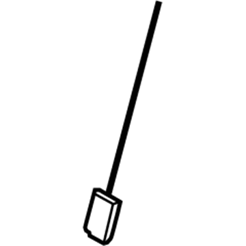 Ford 6L2Z-7862418-CAC Release Handle, Black, Rear