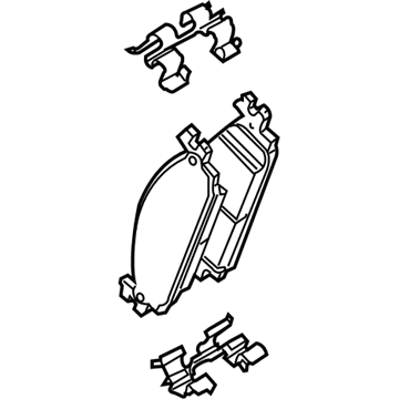 Ford DG1Z-2001-F Brake Pads, Front
