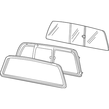 Ford 6C3Z-25422B30-BA Back Glass, Rear