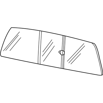 Ford F81Z-2542006-CA Sliding Glass, Rear