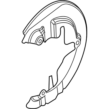 Ford CV6Z-2K005-E Splash Shield, Front Driver Side