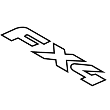 Ford 3C3Z-16720-AAA Decal, Red/Silver, Rear