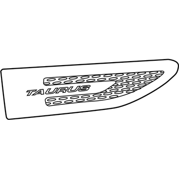 Ford DG1Z-16178-C Nameplate, Front Passenger Side