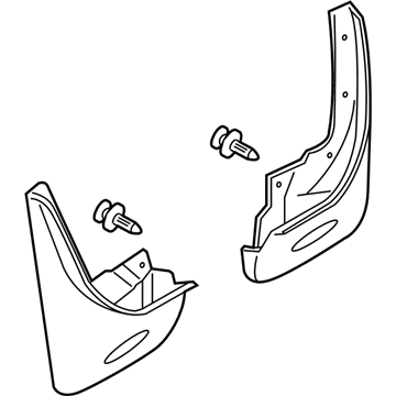 Ford BB5Z-16A550-BB Mud Guard, Rear