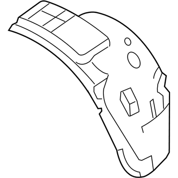 Ford 5R3Z-16102-BA Fender Liner, Front Passenger Side