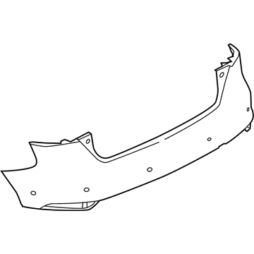 Ford F1EZ-17906-MAPTM Bumper Cover, Rear