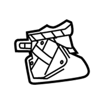 Ford F1EZ-17787-A Inner Bracket, Passenger Side