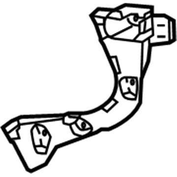 Ford F1EZ-17D948-E Outer Bracket, Rear Passenger Side