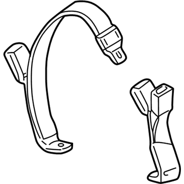 2005 Mercury Sable Seat Belt - 4F1Z-7460044-AAB