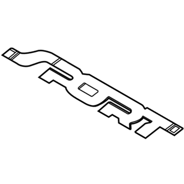 Ford DB5Z-9942528-D Nameplate, Rear