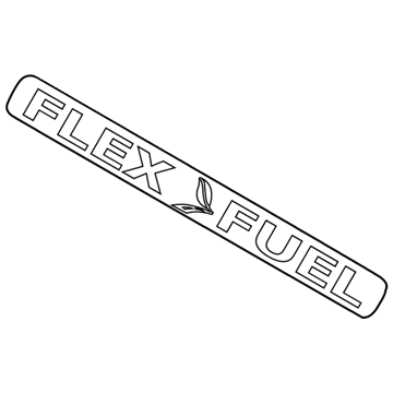 Ford DB5Z-9942528-E Nameplate, Rear