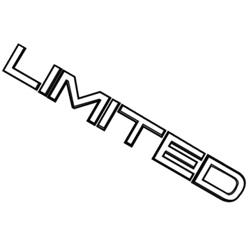 Ford BB5Z-9942528-F Nameplate, Rear