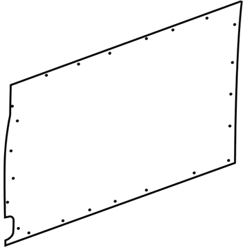 Ford LK4Z-6142410-B Upper Panel, Rear Passenger Side