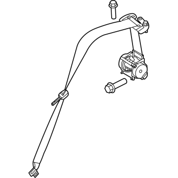 Ford PC3Z-25611B64-AA Center Seat Belt