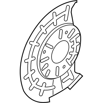 Ford F-250 Super Duty Brake Backing Plate - HC3Z-2K004-B