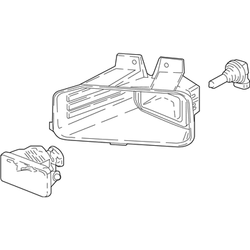 Ford JL3Z-15201-A Fog Lamp, Front Driver Side