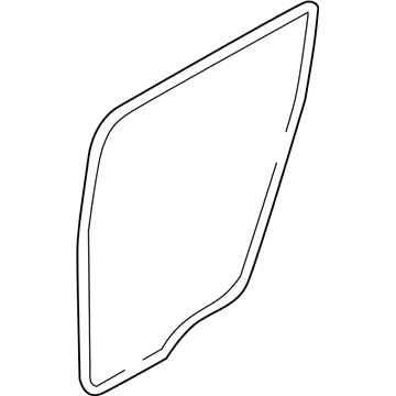 Ford 8A8Z-74253A10-A Weatherstrip On Body, Rear Inner