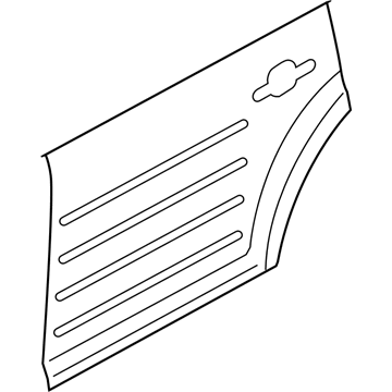 Ford 8A8Z-7424700-A Outer Panel, Rear Passenger Side