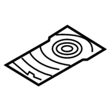 Ford AG1Z-5413562-BA Cup Holder Mat