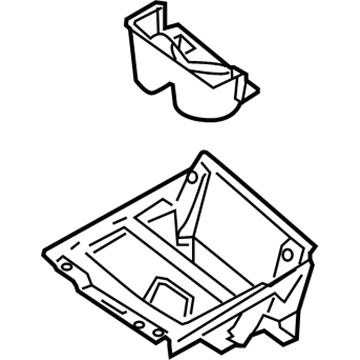 2012 Ford Taurus Center Console Base - AG1Z-54045A76-CA