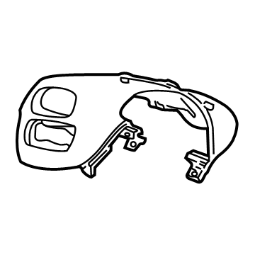 Ford F75Z-15044D70-AAM Cluster Trim, Driver Side