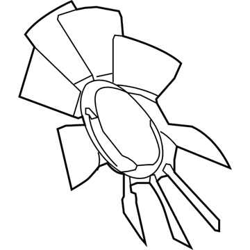 Ford F-250 Super Duty Cooling Fan Assembly - LC3Z-8600-A