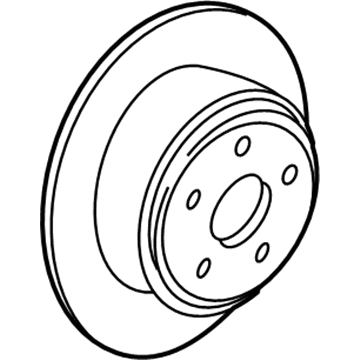 Ford 6L1Z-2C026-A Rotor, Rear