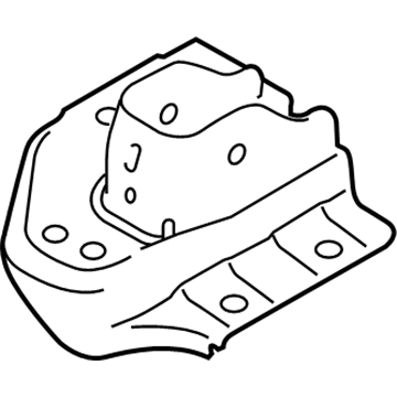 Ford 7T4Z-5A758-A Trailing Arm Bracket, Driver Side