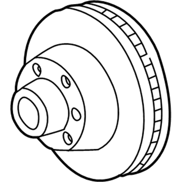 2004 Ford Excursion Brake Disc - 1C3Z-1V125-K