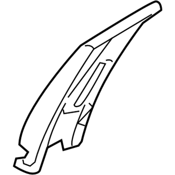 Lincoln AH6Z-5424356-DB Upper Center Pillar Trim