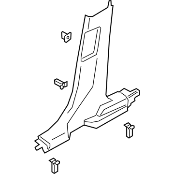 Lincoln LJ7Z-7824346-AA Lower Center Pillar Trim