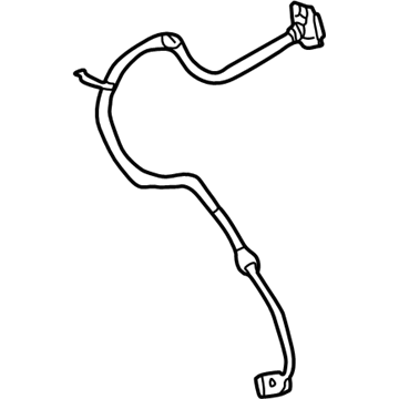 Ford F81Z-2078-GA Flex Hose, Front Passenger Side