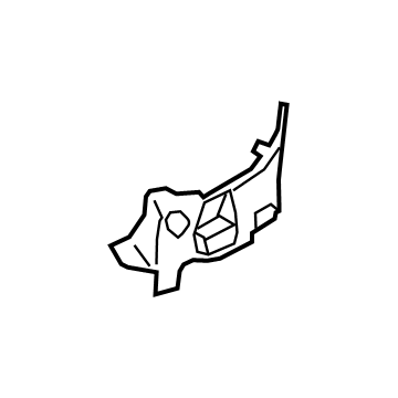 Ford JL1Z-78310A90-A Upper Center Pillar Trim Upper Bracket, Passenger Side