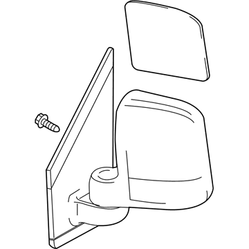 Ford BT1Z-17682-B Mirror Assembly
