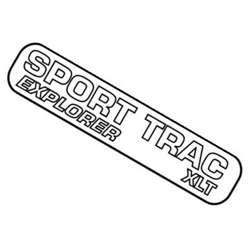 Ford 9A2Z-7842528-C Nameplate, Rear