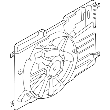Ford Cooling Fan Assembly - GV6Z-8C607-A
