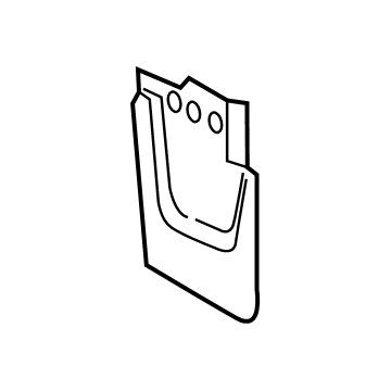 Ford HC3Z-16A586-AB Mud Guard, Front Driver Side