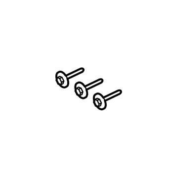 Ford -W711401-S450B Wheel Opening Molding Screw, Rear
