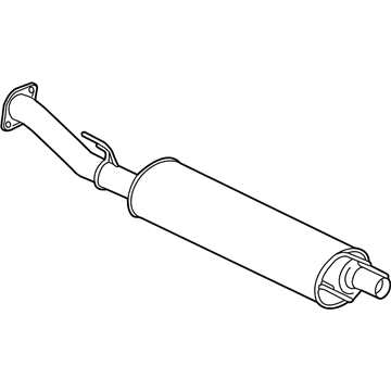 Ford CK4Z-5230-E Muffler & Pipe, Rear