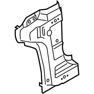 Ford DS7Z-5402542-A Hinge Pillar Reinforcement, Passenger Side