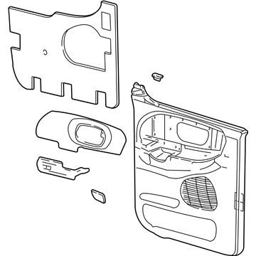 Ford YL3Z-1627406-AAA Door Trim Panel