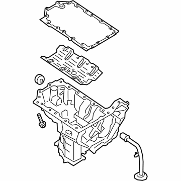 Ford JL3Z-6K040-B Oil Pan