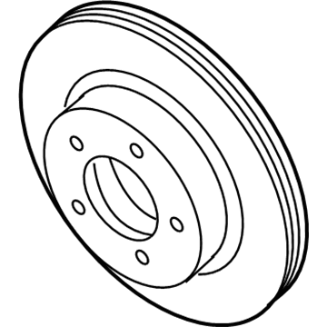 2002 Ford Explorer Sport Brake Disc - 1L5Z-1125-AA